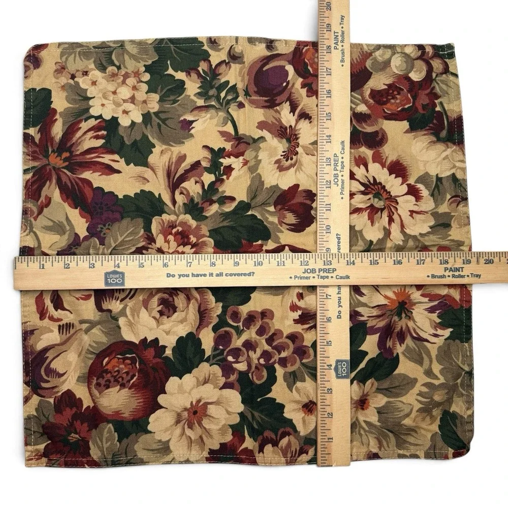 Vintage LRL Ralph Lauren Cliffwoods Tablecloth Napkins Placemats Floral Fruit